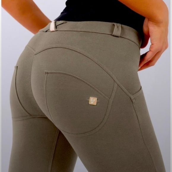 Freddy leggings - WRUP mid waist - military green 8/Large - Picture 1 of 7